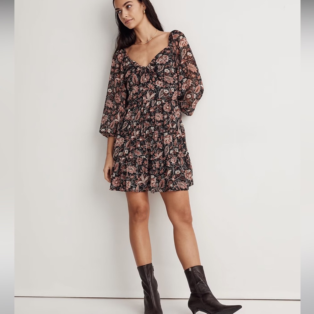 Madewell Amalia Tiered Mini Dress